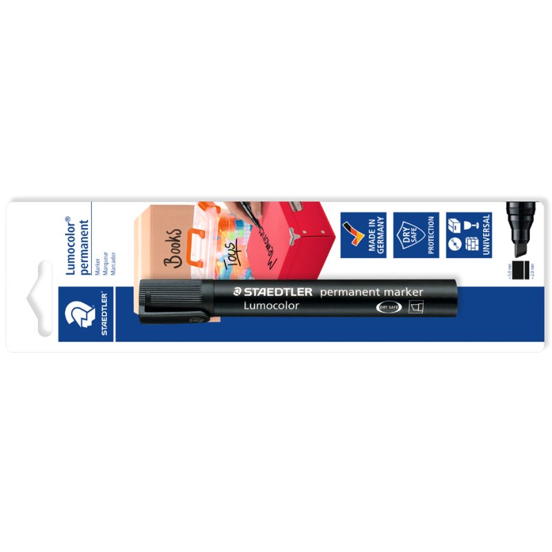 STAEDTLER Lumocolor permanent marker, black, refillable, 2.0-5.0 mm